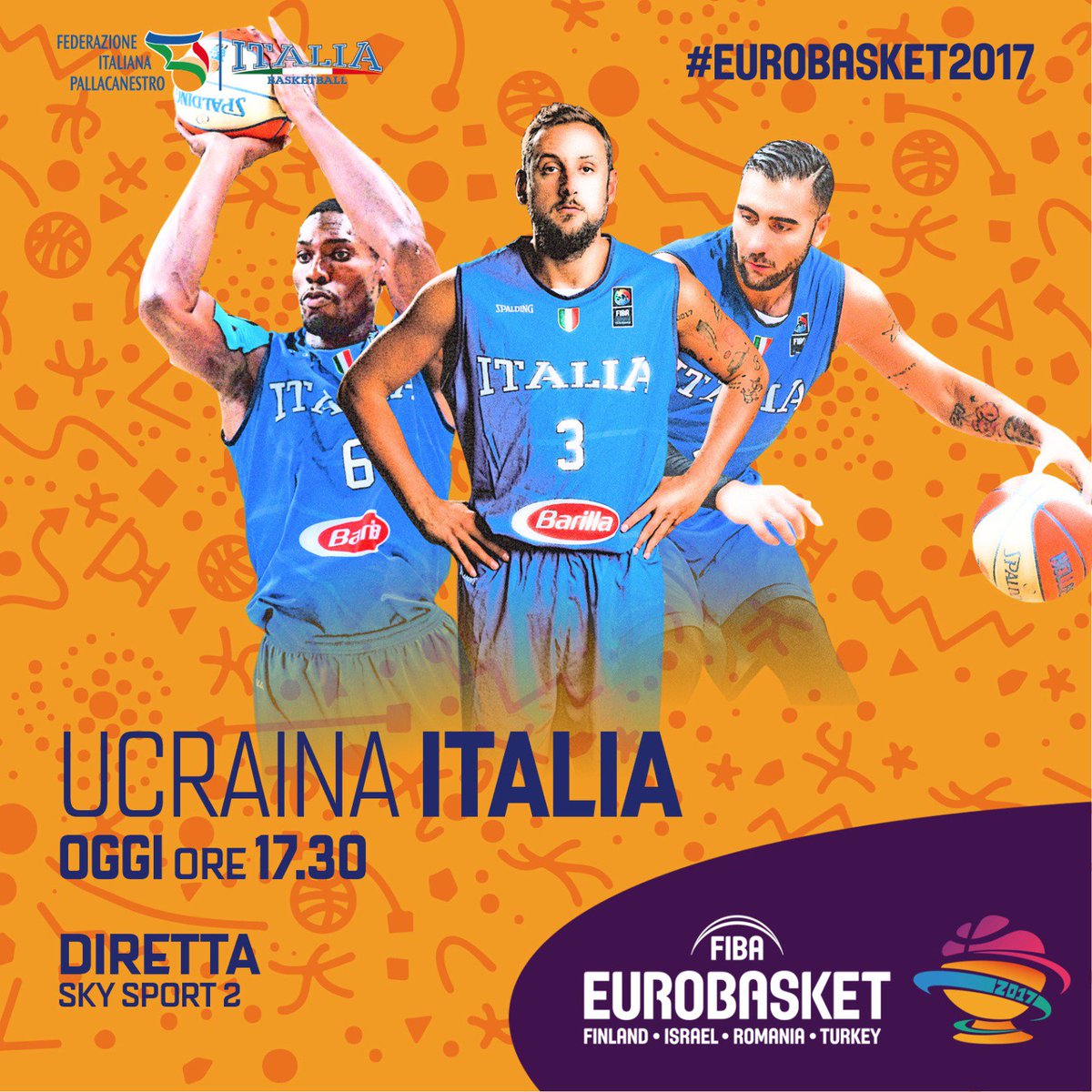 Italbasket's tweet photo. Ancora in campo per fare un altro passo verso Istanbul! Tutte le info sugli avversari ➡️ https://t.co/dEpeXRAhkq 🇮🇹🇺🇦 #ItaUkr https://t.co/bboT0RlYxx