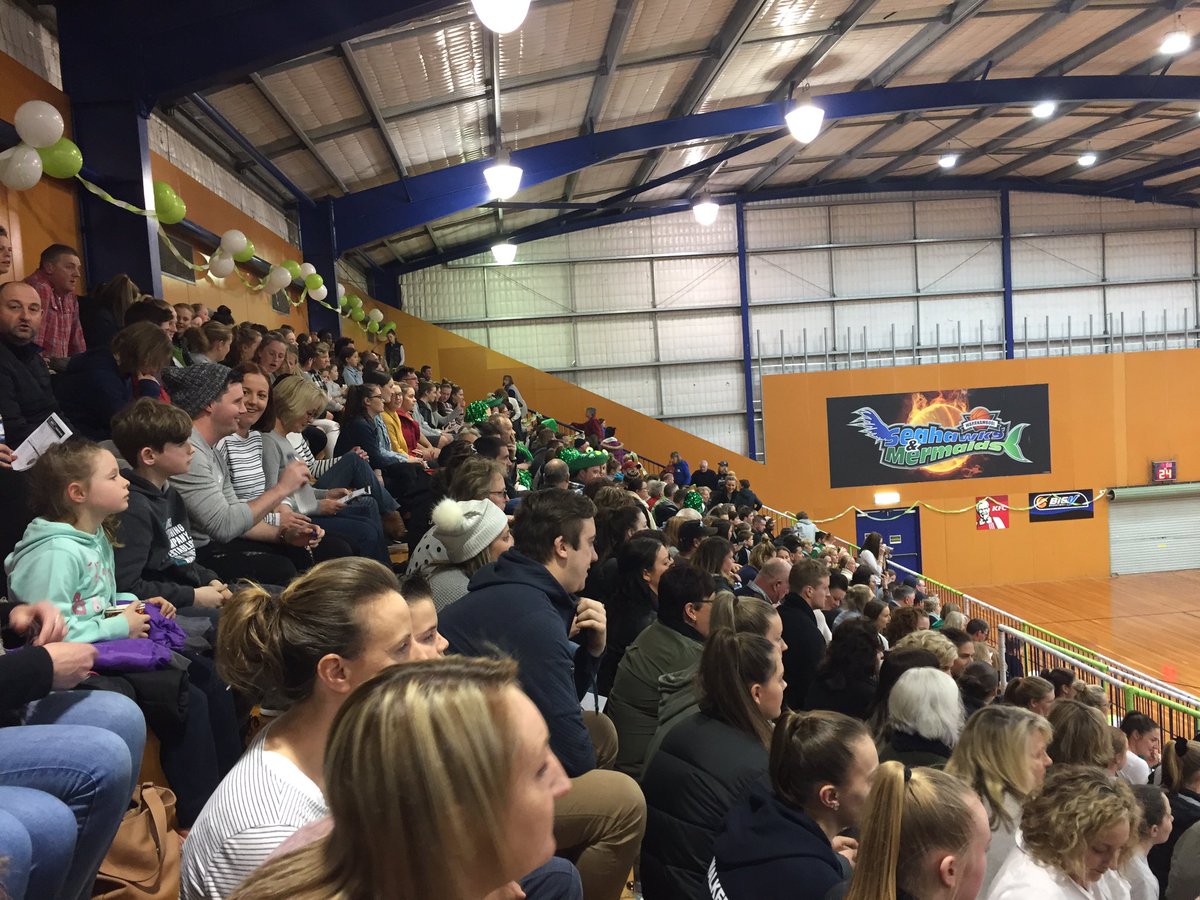 JustineMB_29's tweet photo. Bumper crowd at the Arc to support @WarrnamboolS #BigVMermaids in their grand final. #BigVfinals https://t.co/Xn3M7v0rVR