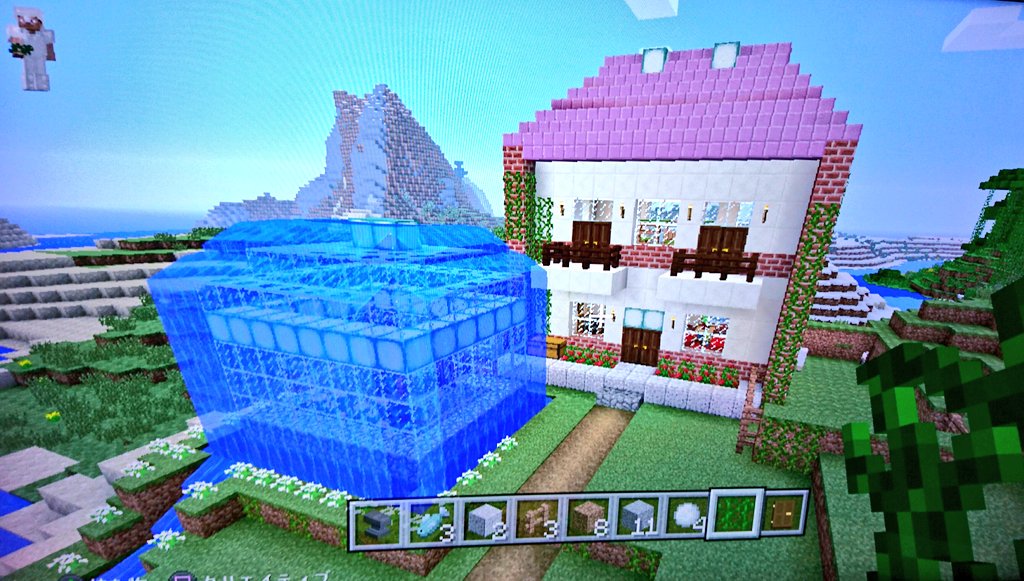 トサカネコ舎 on Twitter "マイクラで作ったつるんとした建て売りみたいな家をリフォームして重厚感を足して