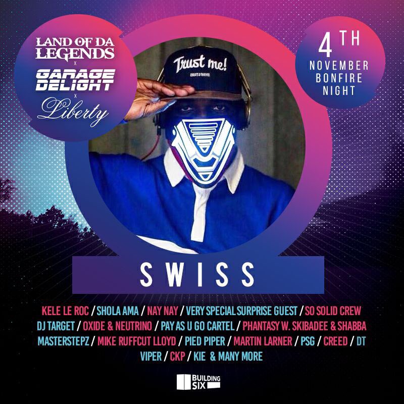 OFFICIALSOSOLID's tweet image. All roads lead to @BuildingSix for @LIBERTYEVENTS @Garage_Delight @landofdalegends 
3 B-Days in 1🎉
Sat 4th Nov

Tix: bit.ly/LODL-GD-LIBERTY