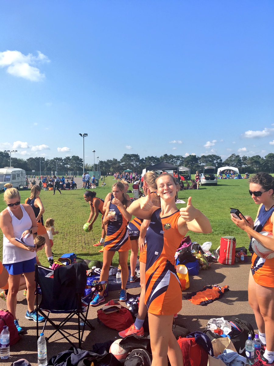PolyNetball's tweet photo. What a day for a tournament!!! ☀️☀️☀️#LetsGoPoly #Netball 🏐🍊#SASTournament https://t.co/ad1tMEOH1V