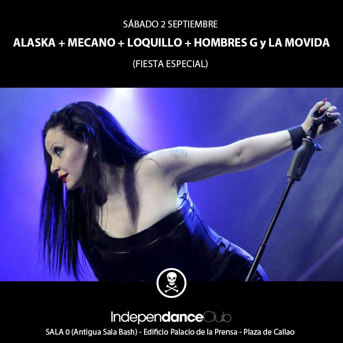 ALASKA + MECANO + LOQUILLO + HOMBRES G y LA MOVIDA (FIESTA ESPECIAL) - HOY SABADO 02 SEPTIEMBRE