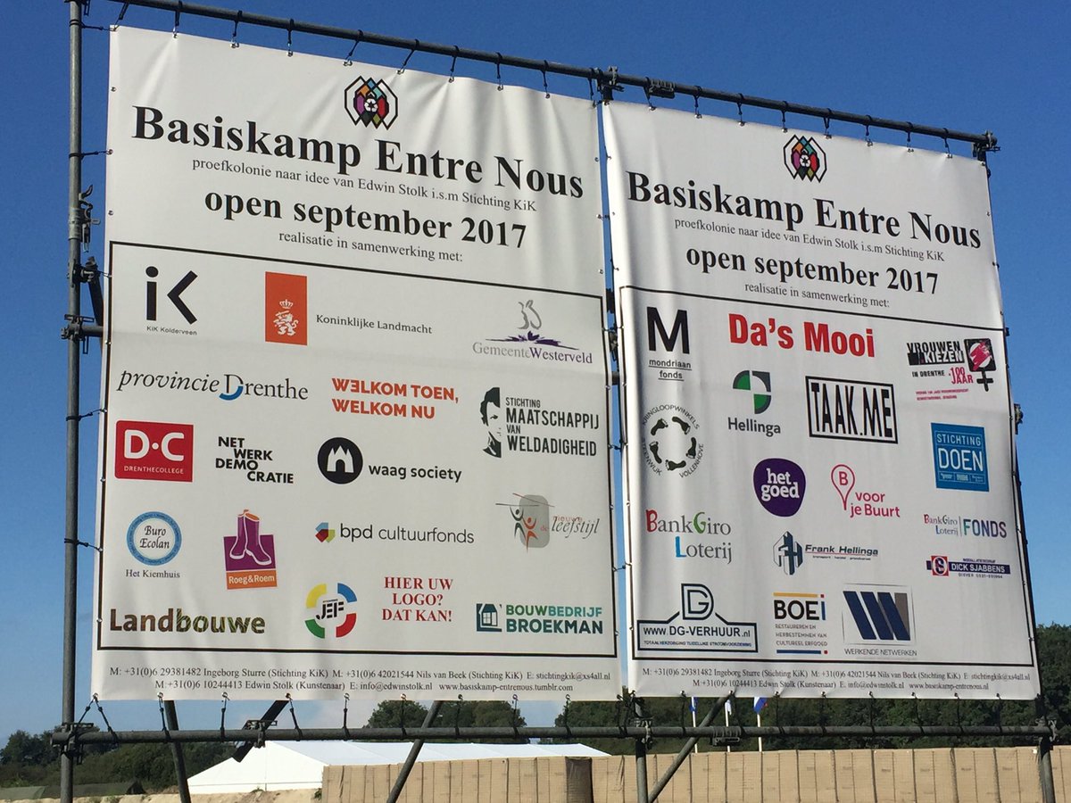 NetwerkDem's tweet photo. Vandaag praten we over de democratie in Nederland in een indrukwekkende tijdelijke legerbasis #Basiskamp Entrenous in Frederiksoord! https://t.co/xYSAE6HlUm