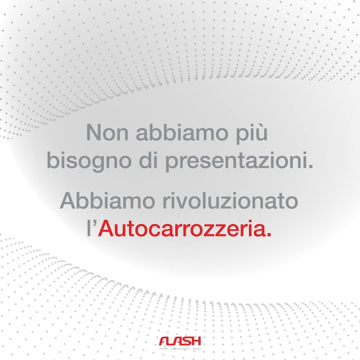carrflash's tweet image. Perché FLASH?
Perché per un danno che le altre carrozzerie riparano in 3/4 giorni, da noi riconsegna in giornata e con una spesa inferiore!