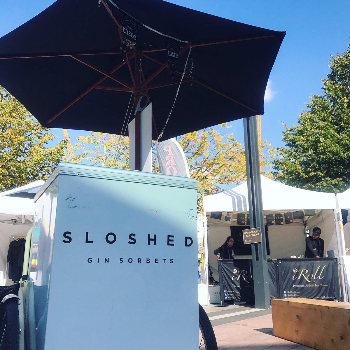 We're at #GreenwichPeninsula for @UVFete #SAMPLEautumn til 5pm today! Come through..