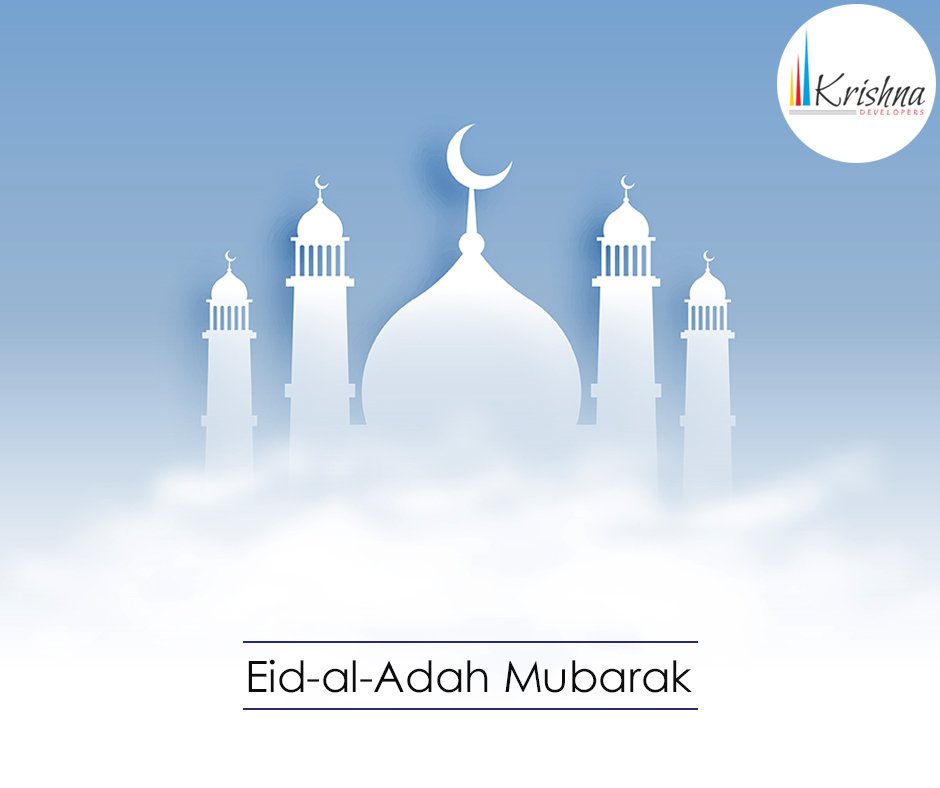 KrishnaDevelop2's tweet photo. May Allah bless you with his blessings today and always. Eid Mubarak to all the patrons. #EidAlAdha #EidMubarak #KrishnaDevelopers #Talegaon https://t.co/uccKlkLmXs