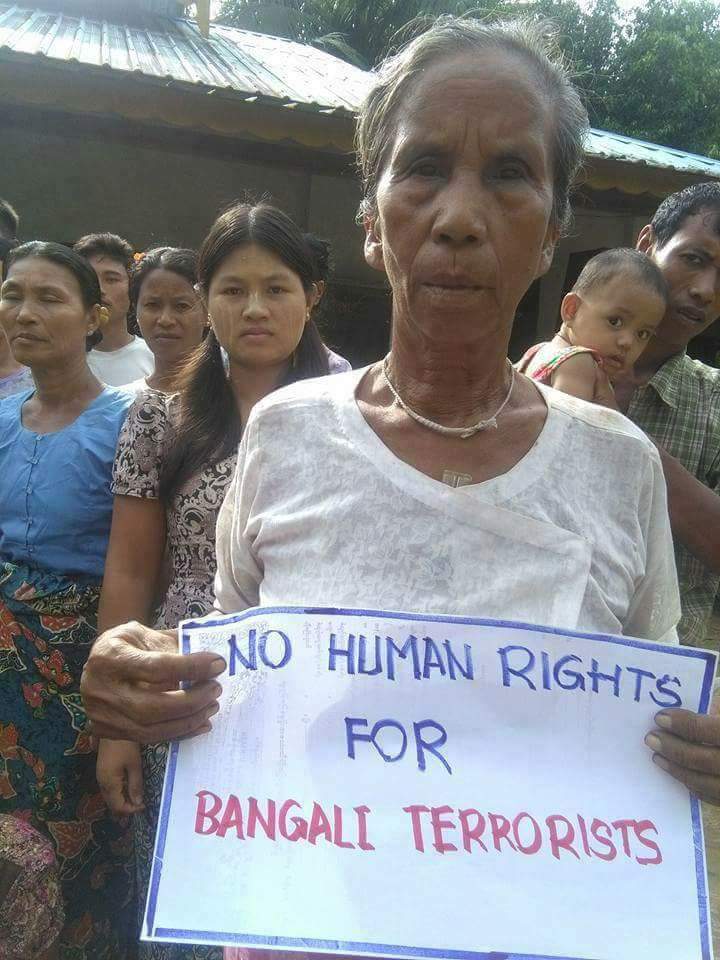 MaHarNwe969's tweet photo. SAVE RAKHINE
SAVE MAUNGDAW
SAVE BUTHIDAUNG
SAVE RATHE DAUNG.

NO HUMAN RIGHTS FOR TERRORISTS.

GET OUT BANGALI TERRORISTS FROM 
MYANMAR. https://t.co/mztcTzWqnI