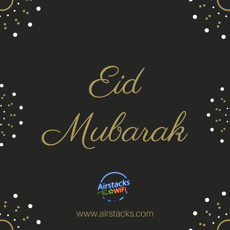 airstacks's tweet photo. Eid Mubarak!
#eidmubarak #eid #happyeid #eid2017 #airstacksfreewifi #airstacks #freewifi #wifihotspot #wifisolution #guestwifi https://t.co/dk08QkOo0w