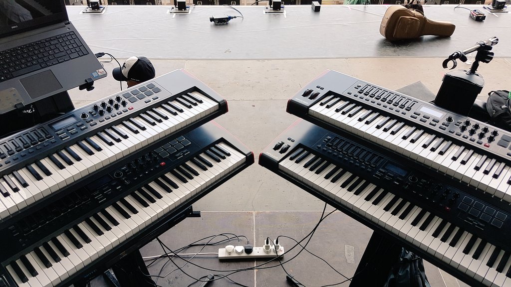 Afterhours_GIB's tweet photo. Ready to soundcheck with my @WeAreNovation rig at the @MTVGibCalling 2017 #novation #impulse61 #mtv #gibraltar #mainstage https://t.co/Q2jpIHQowY