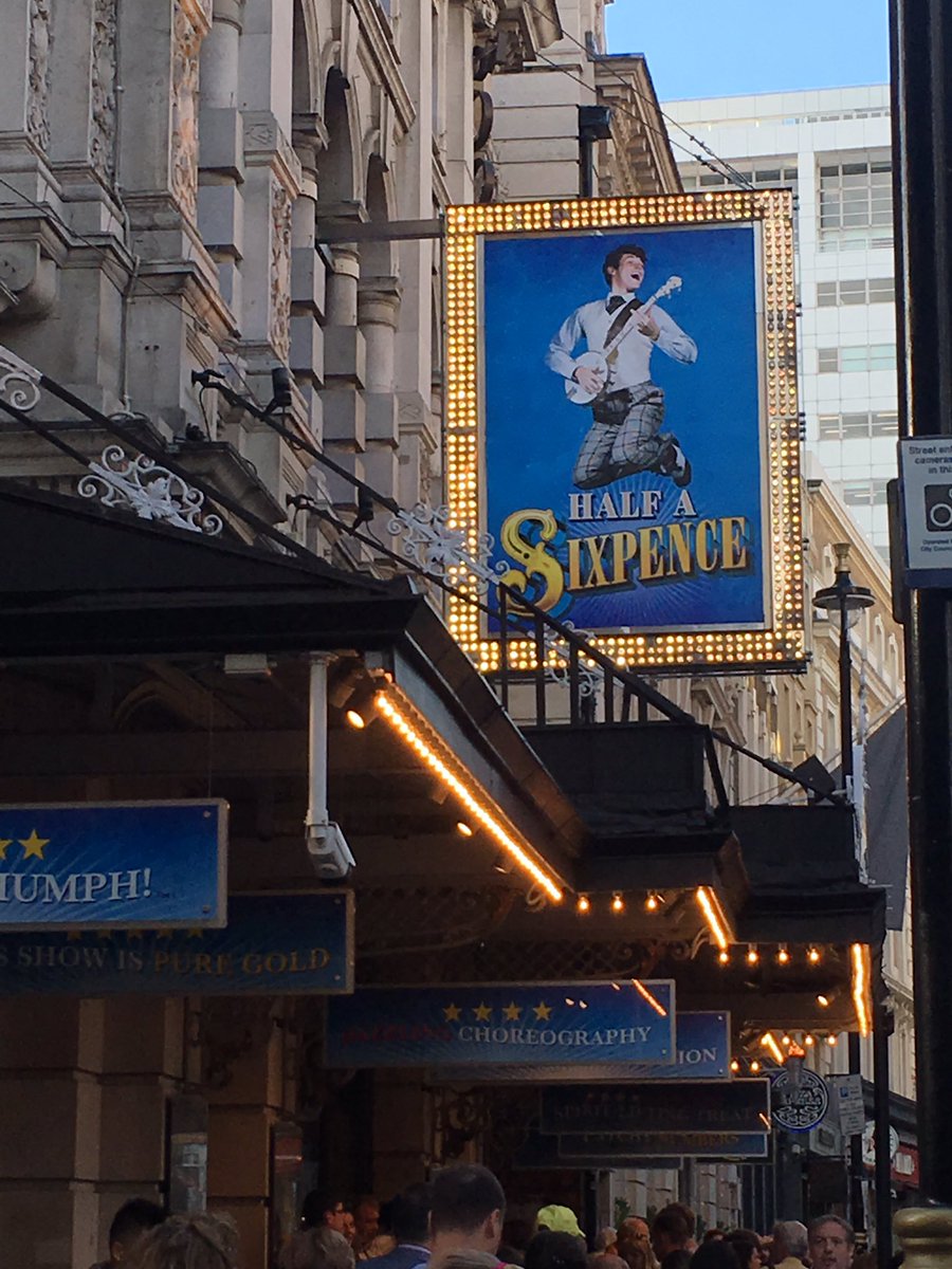 Wishing the cast and crew of <a href="/HalfASixpence/">Half A Sixpence</a> a great final day. Thanks for bringing so much joy to the #WestEnd