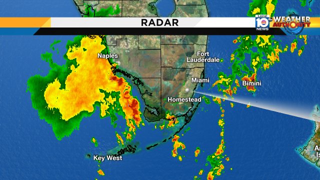 Storms on the radar this AM. Although, most offshore, a few will make their way across parts of South Florida. https://t.co/KLnbfLY3oi