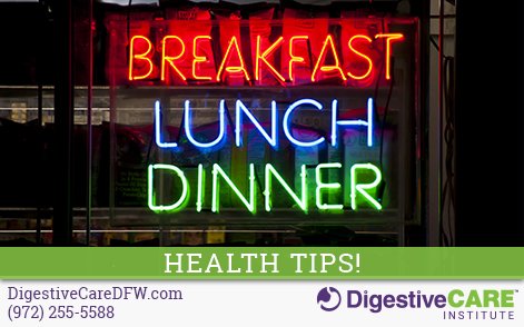 DigestiveDFW's tweet image. Eating on schedule can help keep your #DigestiveSystem healthy. Aim to eat meals around the same times each day! #HealthTips #Wellness #DFW
