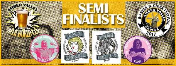 #avbeerworldcup - We have our Semi-Finalists ! ambervalleycamra.org.uk/beer-world-cup/ Big thanks to all those who have supported this to date.