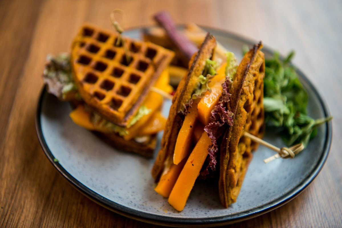 212AllGood's tweet photo. Our Pumpkin Waffles are All Good with roasted kabocha, sage, caramelized onions &amp; a refreshing tulsi yoghurt! Come, indulge. #212AllGood https://t.co/0NwvBJGPSk