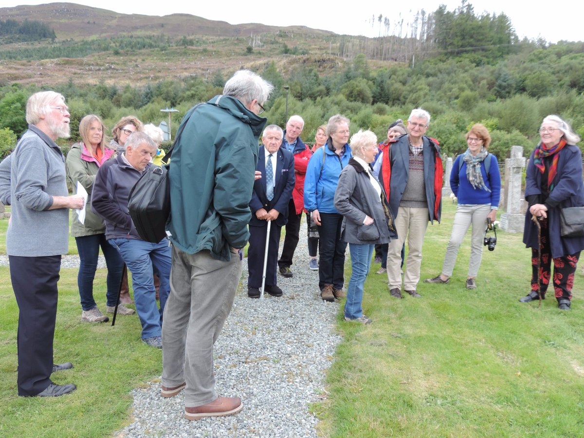 SkyeBookFest's tweet photo. Many gathered to share and remember the stories of Skye's people at the Annual Poetry Walk @SkyeBookFest https://t.co/4rsfztE23F