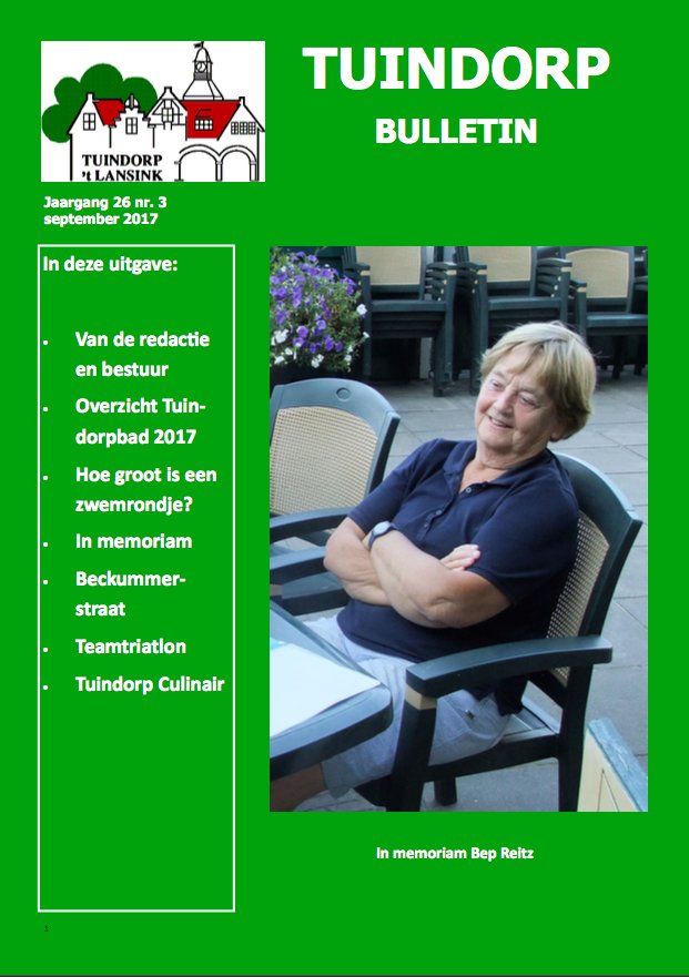 Het nieuwste Tuindorpbulletin is uit! Ook digitaal te lezen via onze site: tuindorplansink.nl/wp-content/upl… #nieuws #tuindorp #hengelo