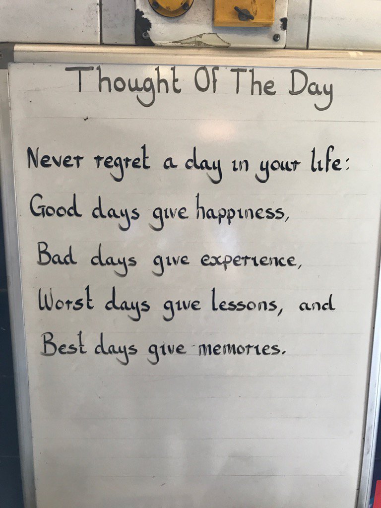 Oval_station's tweet photo. Saturday 2nd September Thought Of The Day From Oval Station https://t.co/jgAs4JIiQJ