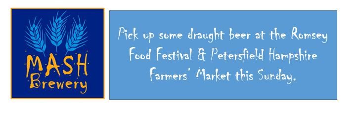 There will be #draft #beer available to takeaway @HantsFarmersMkt #Petersfield &amp; <a href="/romseyfoodfest/">romseyfoodfest</a> on Sunday.