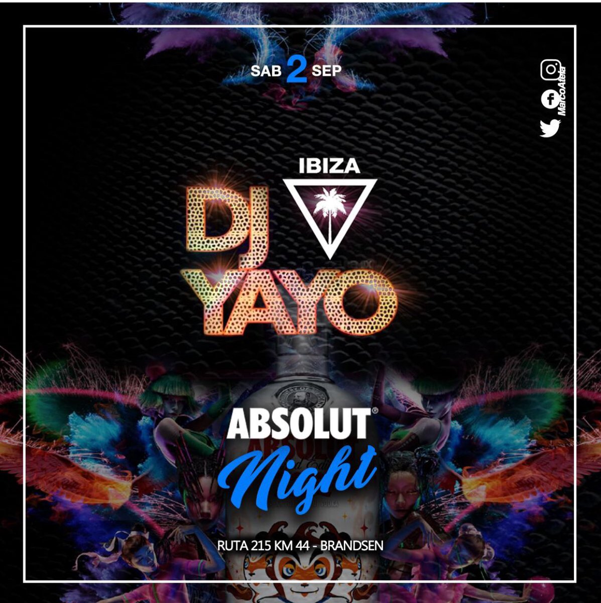 IbizaBrandsen's tweet photo. Sorteo 3 entradas entre los primeros 100 RTS. 

Hoy SET de @djyayo1. https://t.co/CFQbscL5e8
