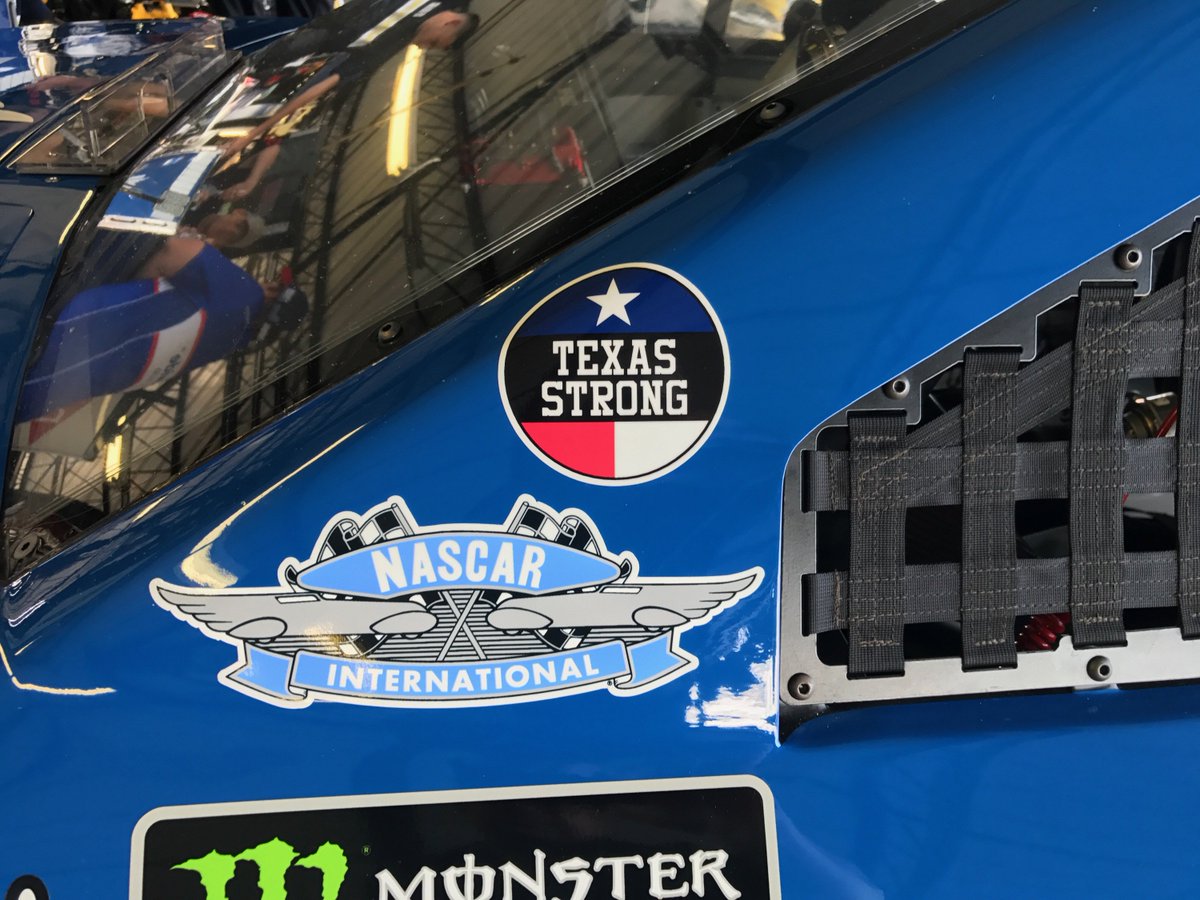 NW_Sports's tweet photo. The No. 88 supporting our friends and fans in Texas. #TexasStrong https://t.co/LYesbCKjbx