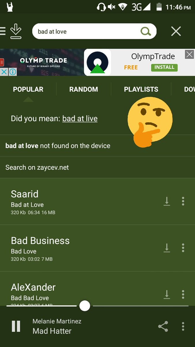 Lemme think about that for a second