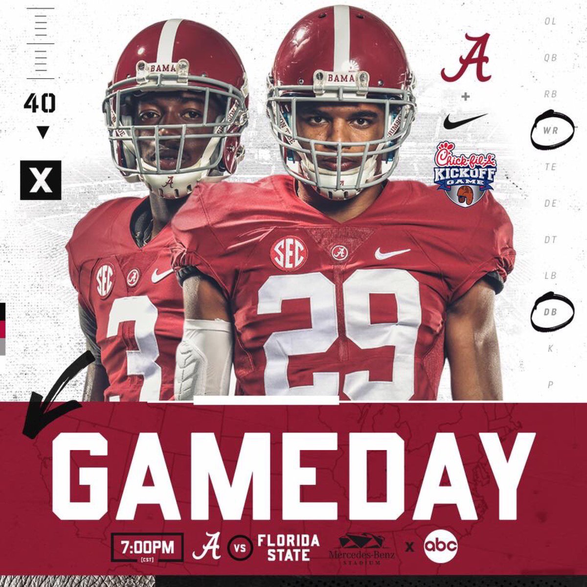 beardown17's tweet photo. "It's FINALLY here!! Gameday!! #RollTide #BeatFSU #Beatth..." #FoursquareFind @ TPC Southwind https://t.co/yYqAPtmWTj https://t.co/gBQLe6nYlu