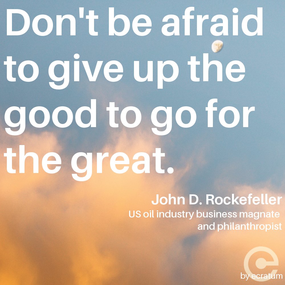 ecratum's tweet photo. #QuoteOfTheDay from J. D. Rockefeller: Get more #inspiration for your #business on the #ecratum #SRM blog https://t.co/B0rERDTM2A #SCM #B2B https://t.co/u1nLkMdQPt