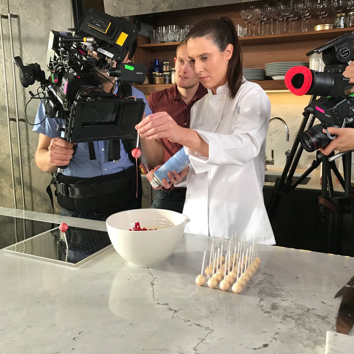 Behind the scenes on <a href="/MoltonBrownUK/">Molton Brown UK</a>'s Patisserie Parlour film featuring pastry chef @SBPatisserie > ow.ly/oV3p30eRAGA