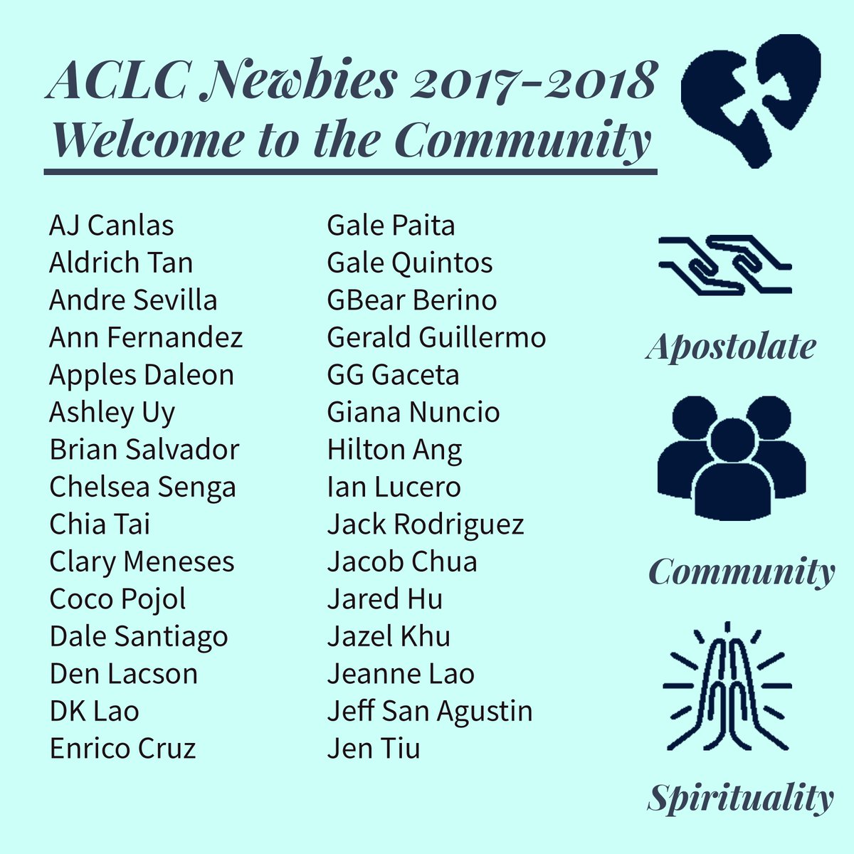 AteneoCLC's tweet photo. ACLC Newbies 2017-2018, welcome to the community!

All applicants are called to attend ACLC OrSem on Sept. 9, 12:30-6PM.

See you there! https://t.co/cE41TVMhXX