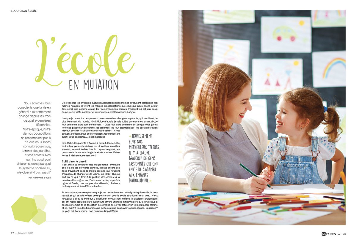 EcoleCybele's tweet photo. L'école selon Nancy de Sousa #moiparent https://t.co/9F5a3U3Kob