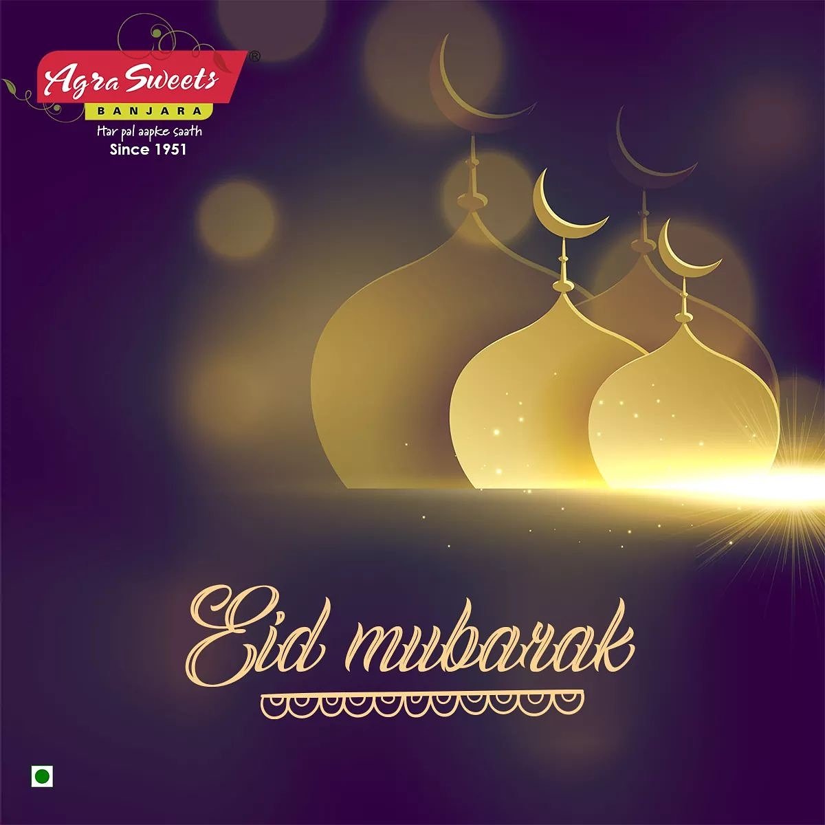 ASBHYD's tweet photo. Agra Sweets Banjara wishes you Eid Mubarak #EidMubarak #AgraSweetsBanjara https://t.co/z7P2vRUyfB