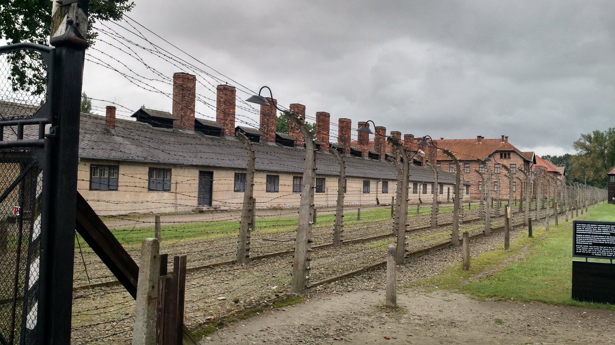 rain1986new's tweet photo. I visited Auschwitz today. A devastatingly incisive experience. Humanity is at its worst when one human thinks himself superior to another. https://t.co/vLdBw014WP