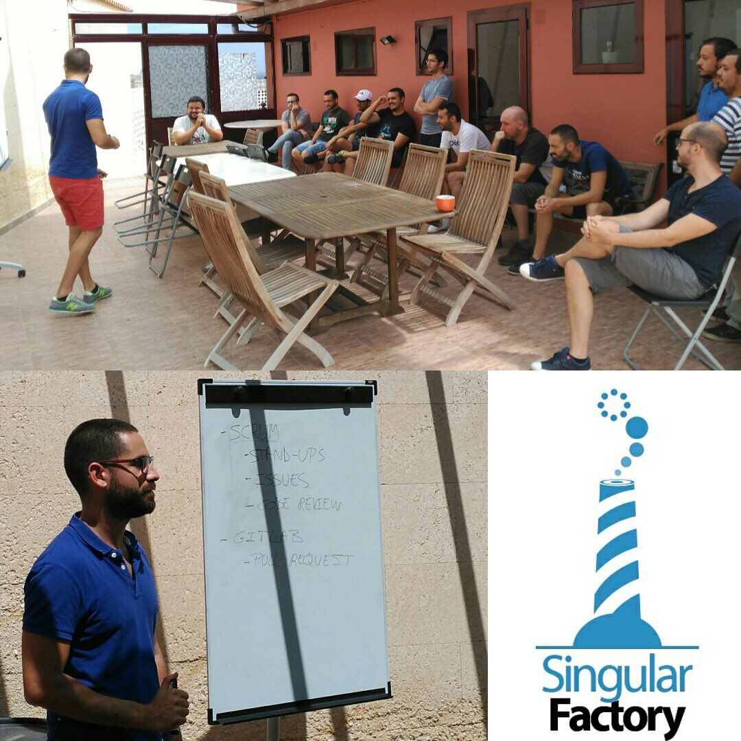 Back to work after #wecamp17 sharing the experience and learnings with my colleagues at <a href="/SingularFactory/">The Singular Factory</a> <a href="/wupplier/">Wupplier</a> Thanks again <a href="/WeCamp17/">We Camp 2018</a>