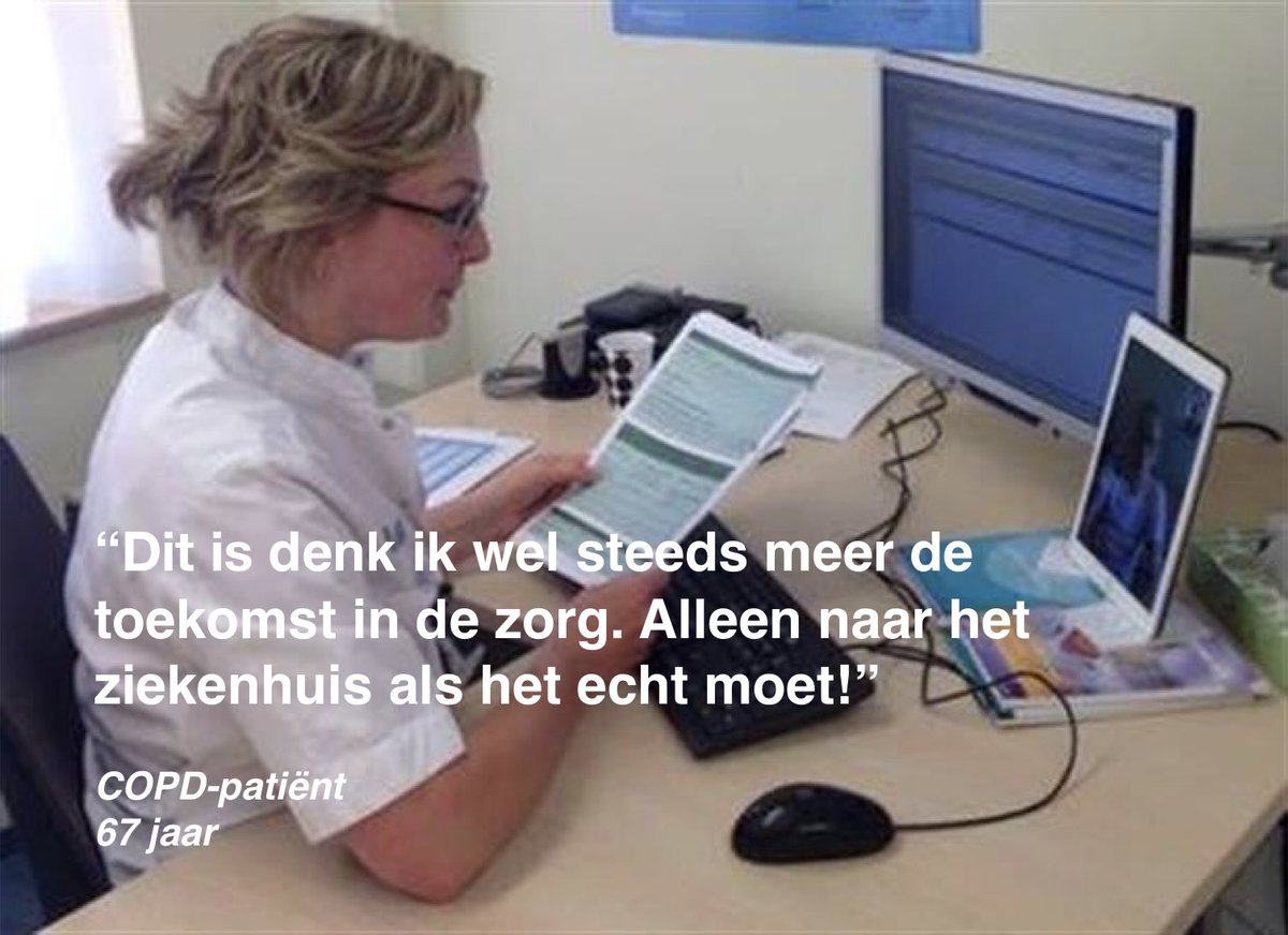 Prachtig gezegd door deelnemer "Telemonitoring COPD" <a href="/IsalaZiekenhuis/">Isala</a> met <a href="/FocusCura/">FocusCura</a> #cVitals. Hele artikel hier: isala.nl/over-isala/nie…