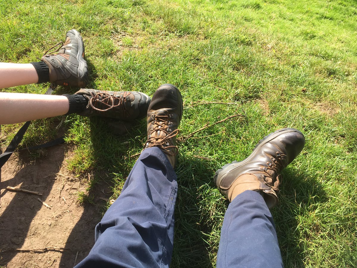 First year son beats me to the top of Grosmont hill - must both be getting older 😩😩! #threecastleswalk