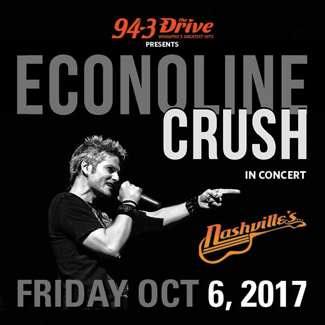 NashvillesWPG's tweet image. Nashville&apos;s concerts include @Econoline Fri Oct 6 &amp;amp; Harlequin Fri Oct 20. Tickets 204-694-7469 or tickets.canadinns.com