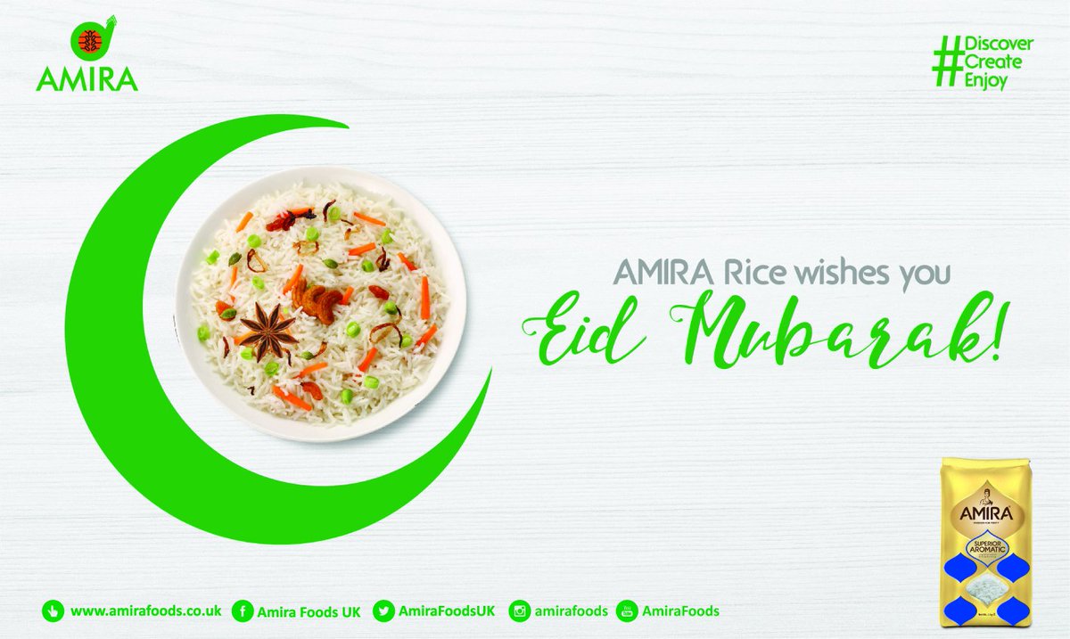 Have a lovely feast this #EidAlAdha with dishes made with #AMIRA Rice. #DiscoverCreateEnjoy.