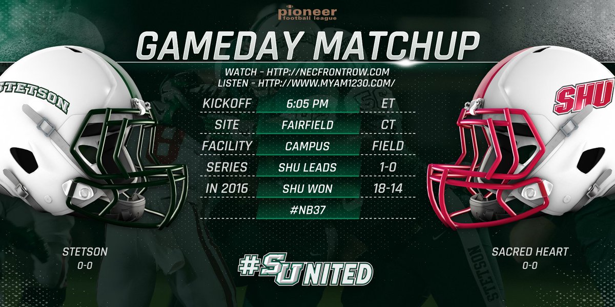 StetsonFootball's tweet photo. It's the most wonderful time of the year!
It's Gameday! #GoHatters #SUnited #NB37 https://t.co/O89JwZkJNF