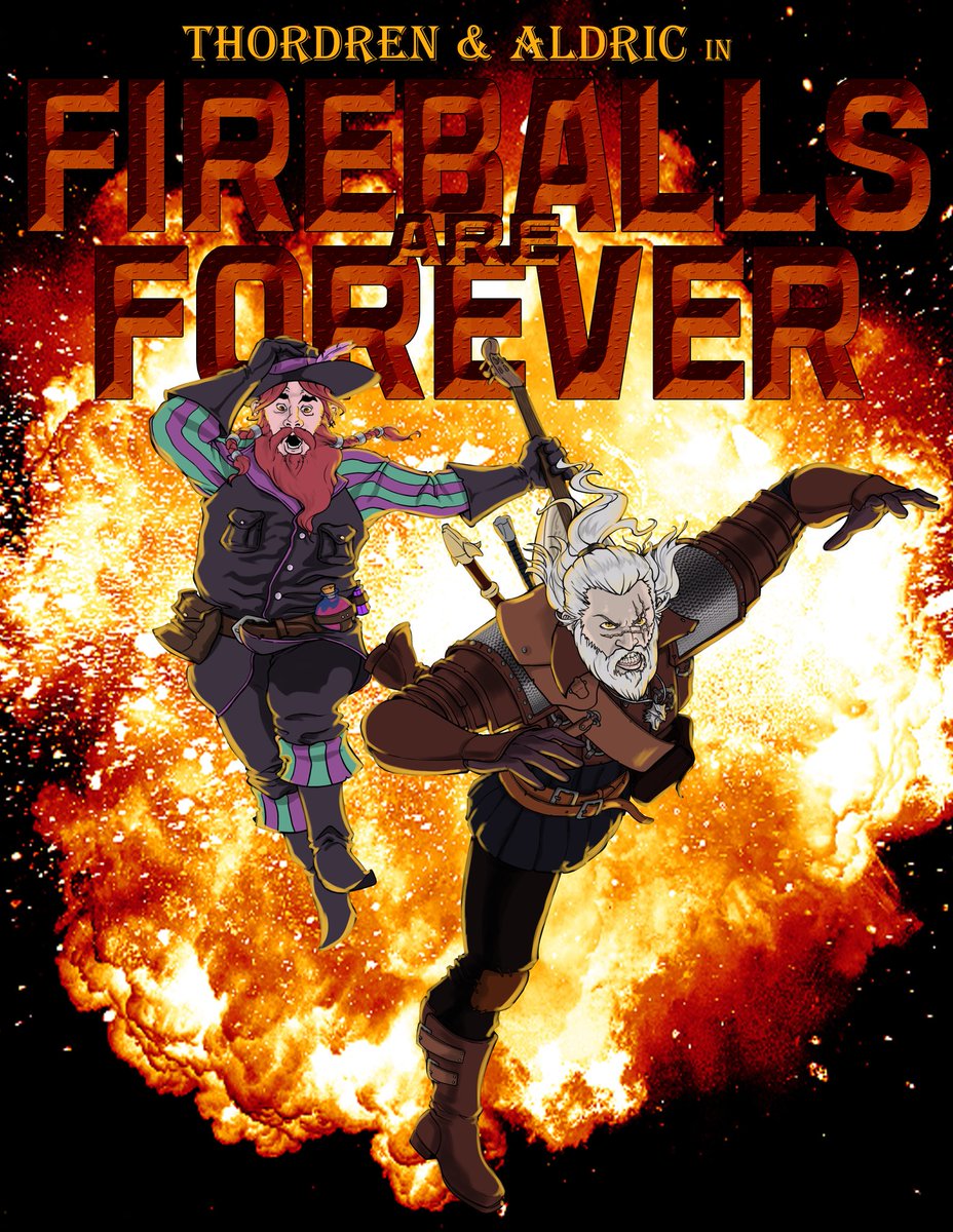 JdIllustrates's tweet photo. As a testament to their in and out of game friendship @BeardedViking13 had me do this for @Geonerd :) #halfassedcrew #thordren #aldric https://t.co/IW1YywDMD5