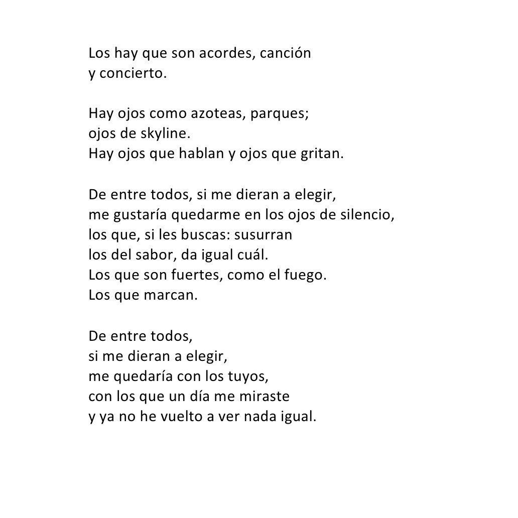 Nuevo poema: Hay ojos.