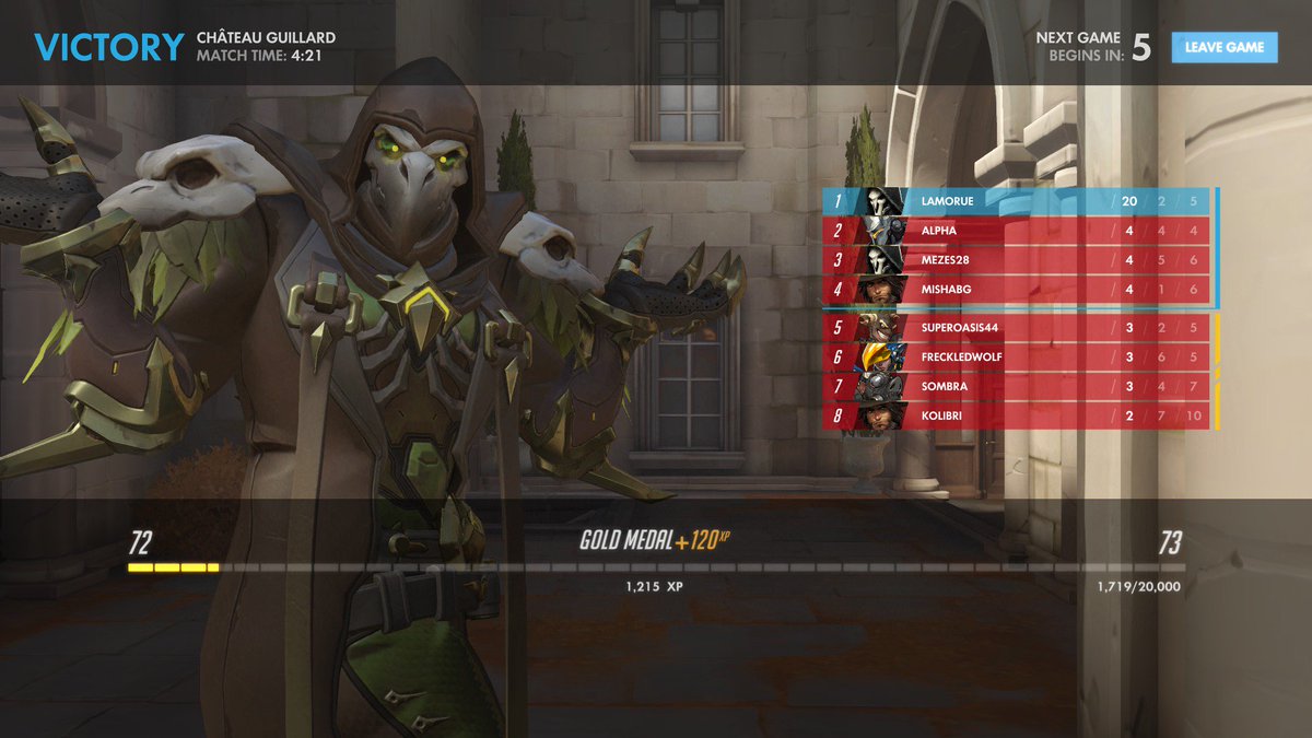 Ju_la_morue's tweet photo. J'ai testé le nouveau mode de jeu d'#Overwatch et c'est trop super ! #DeathMatch #enmodebalekdelobjectif #nomoreplayload #lafacedereaper https://t.co/yb1HHFW9sy