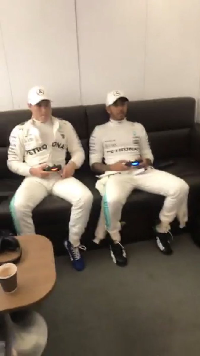 <a href="/SkySportsF1/">Sky Sports F1</a> what to do when it’s raining #PS4 <a href="/CroftyF1/">David Croft</a> <a href="/LewisHamilton/">Lewis Hamilton</a> <a href="/ValtteriBottas/">Valtteri Bottas</a> <a href="/MercedesAMGF1/">Mercedes-AMG PETRONAS F1 Team</a>