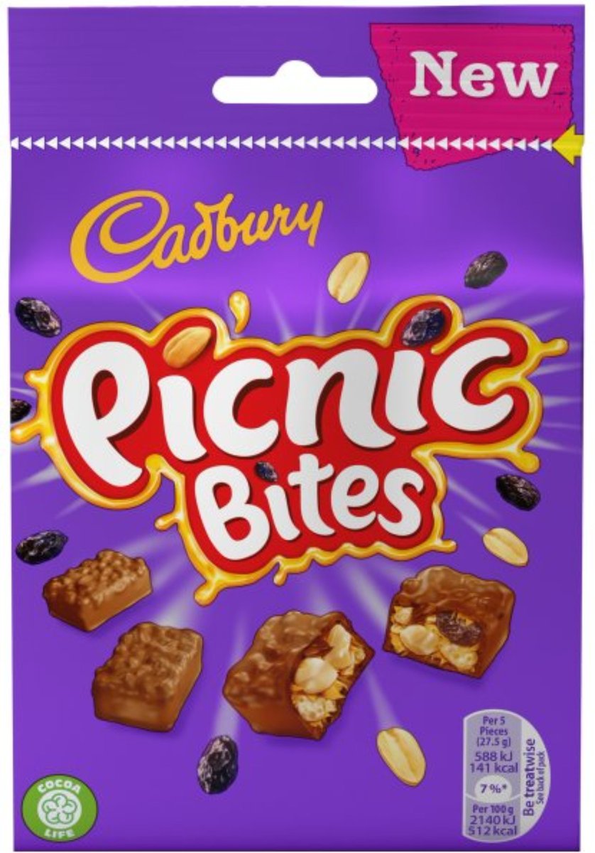 New cadburys picnic bites just arrived