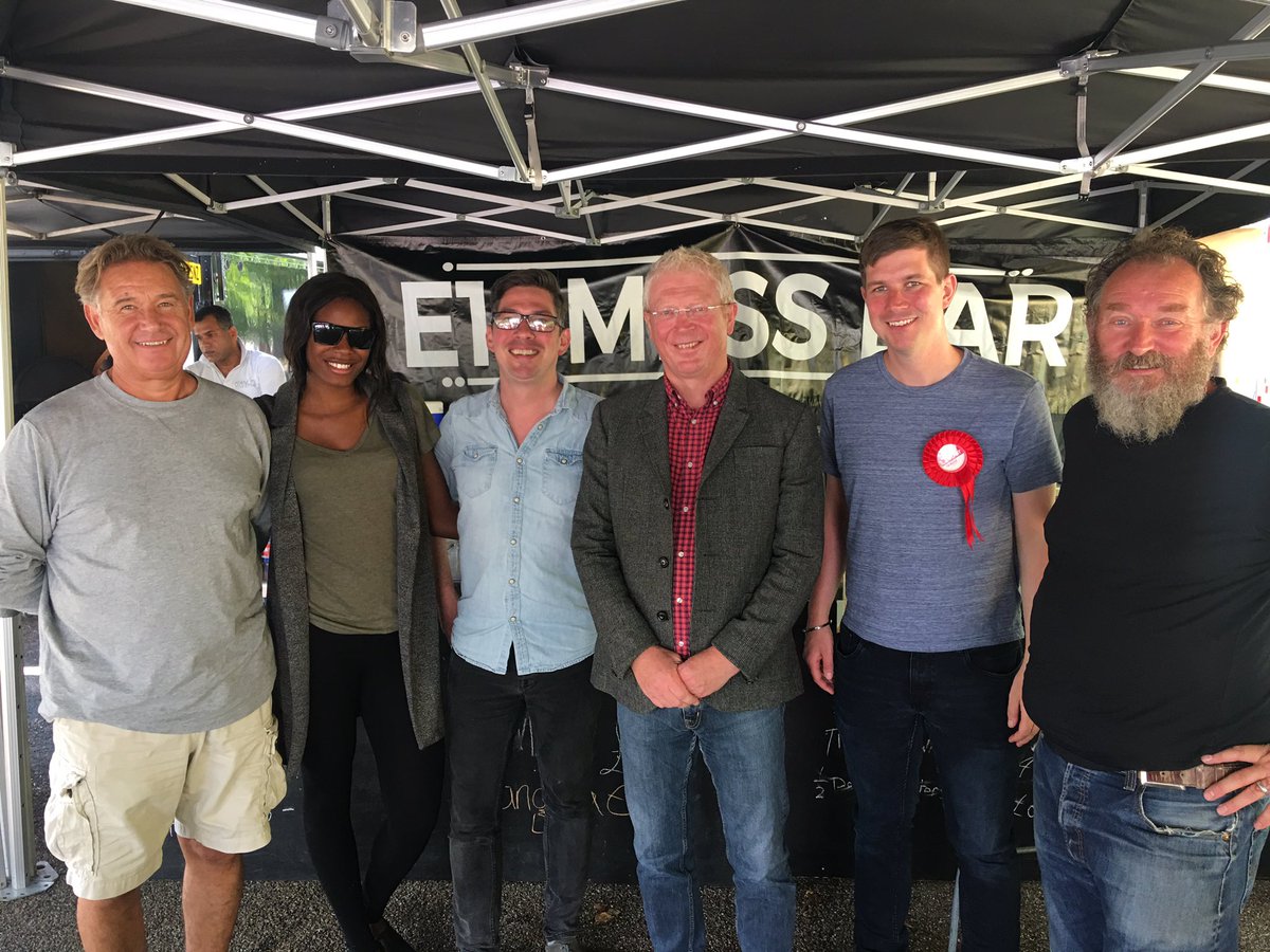 simonj_miller's tweet photo. Leyton councillors happy to meet and support the great folk at @LeytonFood with MP John Cryer. https://t.co/JEjV0jv6hU
