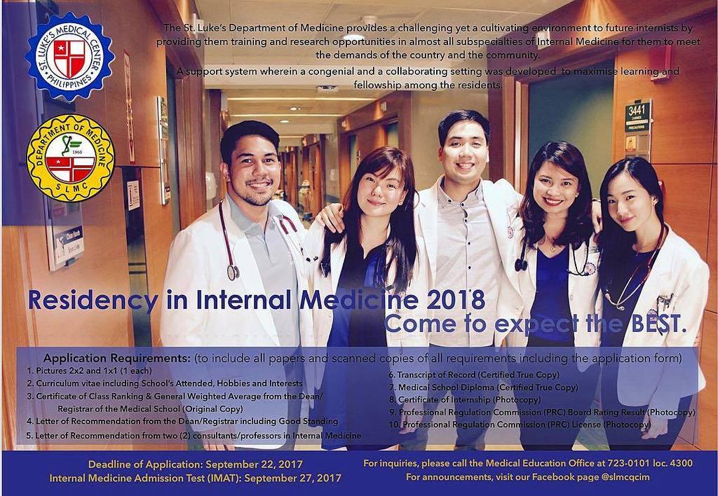 jadmalala's tweet photo. Residency in #InternalMedicine 2018?
Come to expect the best! #SLMCQC https://t.co/k3JBmEvnKf