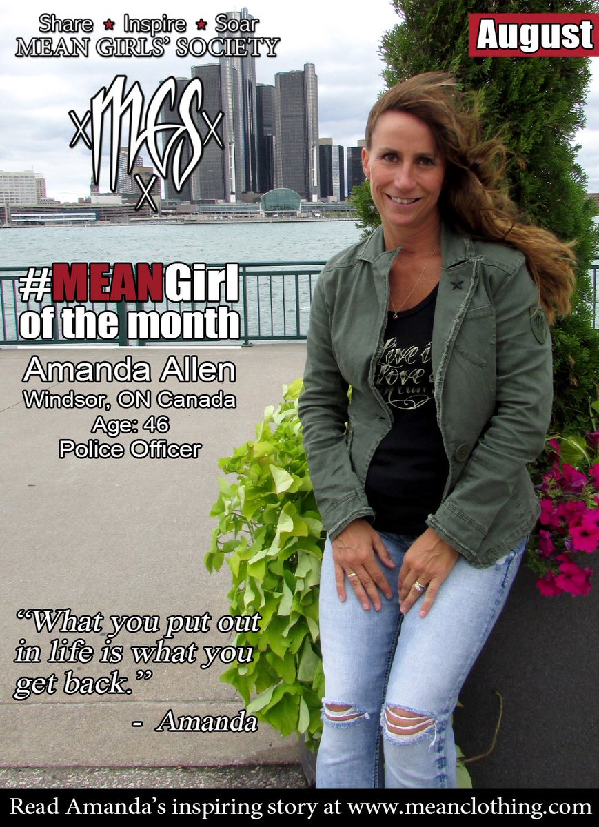 MEANClothingCo's tweet photo. #MEANGirl of the Month August - Amanda Allen #policeofficer "what you put out in life, you get back" #lookforpositive #payitforward #getMEAN https://t.co/1XjONvIo1q