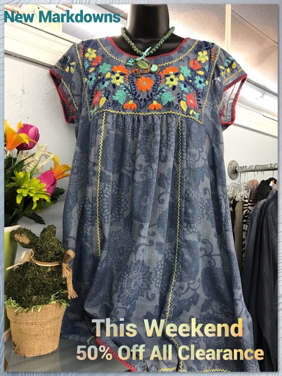 HipChicTX's tweet photo. Stop in this weekend SAVE!
#NewMarkdowns #PLANET #JohnnyWas
#IvyJane #Tianello #PlusSize #SAVE https://t.co/FUdwJyUDsq