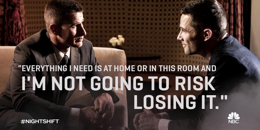 It's just not a risk worth taking. #NightShift