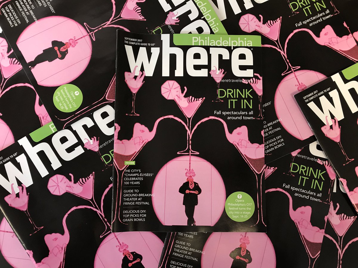 wherePHILLY's tweet photo. September Where Magazine is out and ready to help you make the most of your stay here in Philadelphia!
#WherePhilly #WhereTraveler https://t.co/OOnWSGDjyh