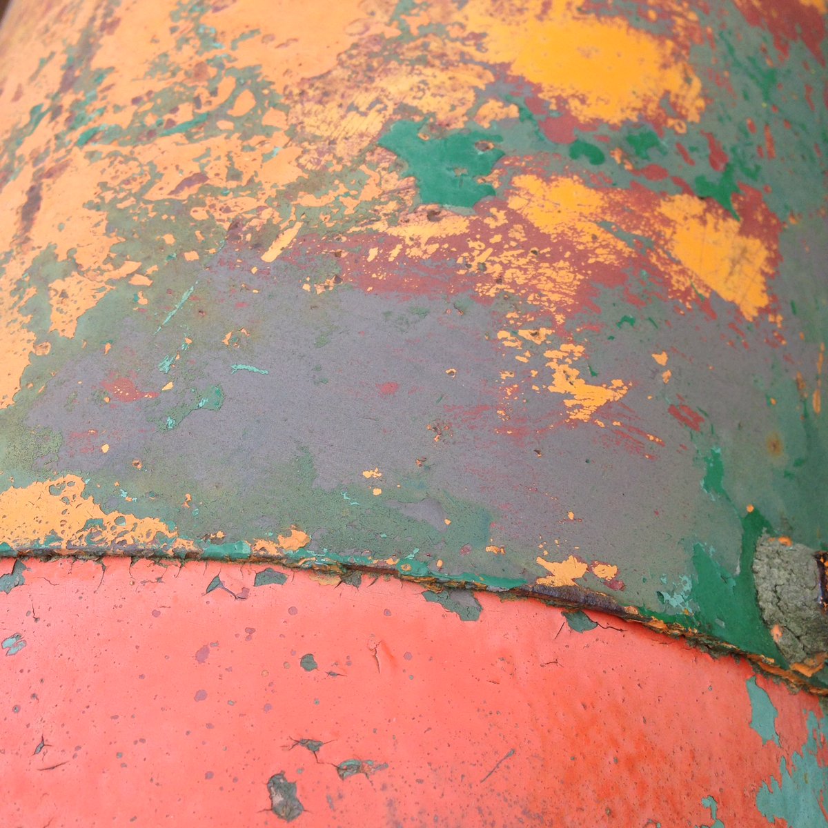 CranbrookIron's tweet photo. Gorgeous colours in layers of #flakingpaint on an old farm mower in for repairs. https://t.co/lmPr0Wh58L